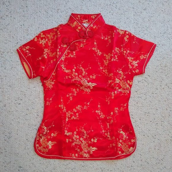 Mei Hua Other - Traditional Chinese Blouse (girl's cheongsam)